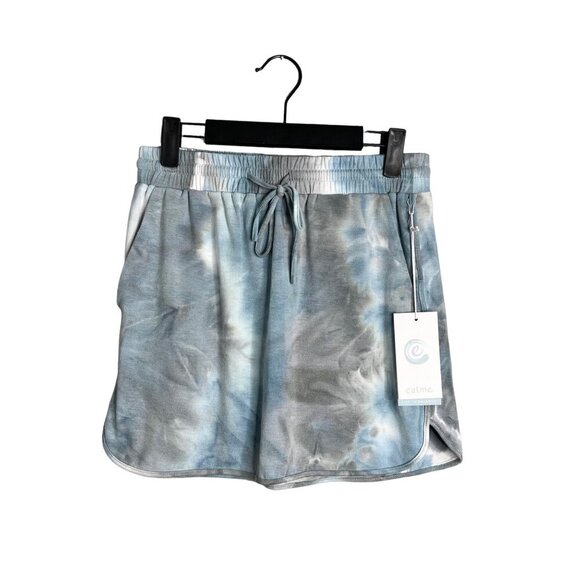NWT Calme Johnny Was  Commuter Short Skirt Rain Blue Tie Dye Athletic XS - Picture 1 of 10
